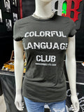 Colorful Language Club Shirt - Small-XLarge Left