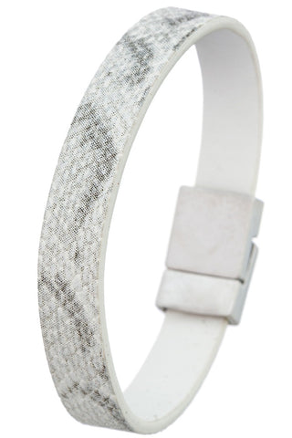 Faux Leather Snake Skin Bracelet