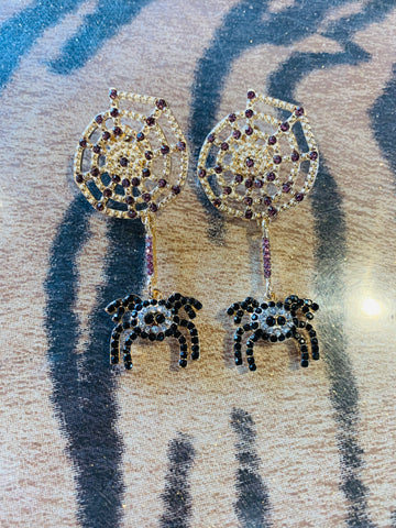 Spider & Wed Stud Earrings