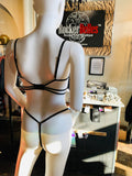 Lace Embroidery Criss Cross Bralette Set