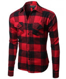 Red & Black Flannel Button Down
