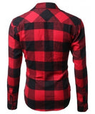 Red & Black Flannel Button Down