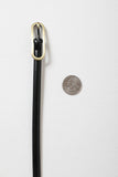 Suede Black or Leopard Print Skinny Belt