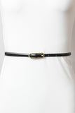 Suede Black or Leopard Print Skinny Belt