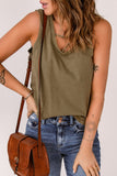 Olive Strappy Tank Top