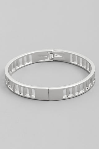 Silver Cut-Out Bracelet