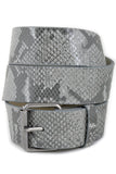 Genuine Leather Snake Print Belt